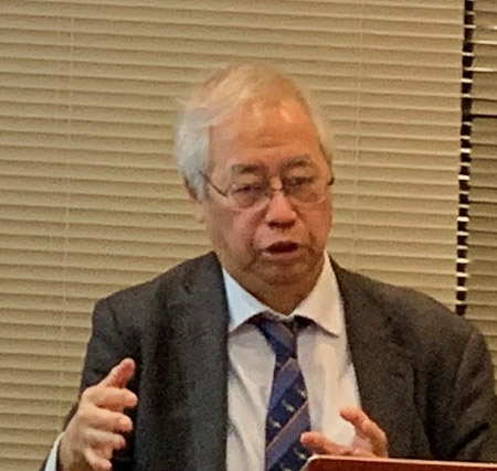 日本人の成り立ちなどについて語る篠田謙一氏(筆者撮影)