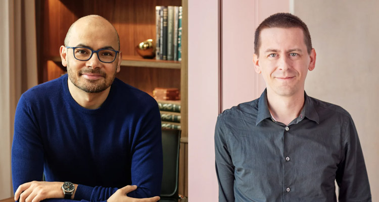 2024年のノーベル化学賞受賞が決まった3人のうち、グーグルディープマインドのデミス・ハサビス(左)とジョン・ジャンパー氏(右)(グーグルディープマインド提供)