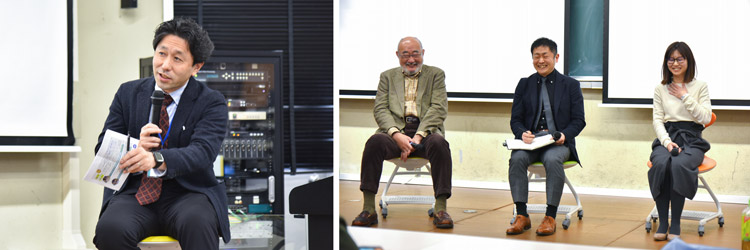 塩瀬さん(写真左)による軽妙な進行により、時折笑顔も交えながら、多様な視点から議論が深められた