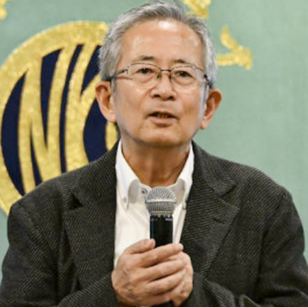 南海トラフ巨大地震の被害想定をまとめた政府作業部会の主査を務めた福和伸夫・名古屋大学名誉教授(日本記者クラブ提供)